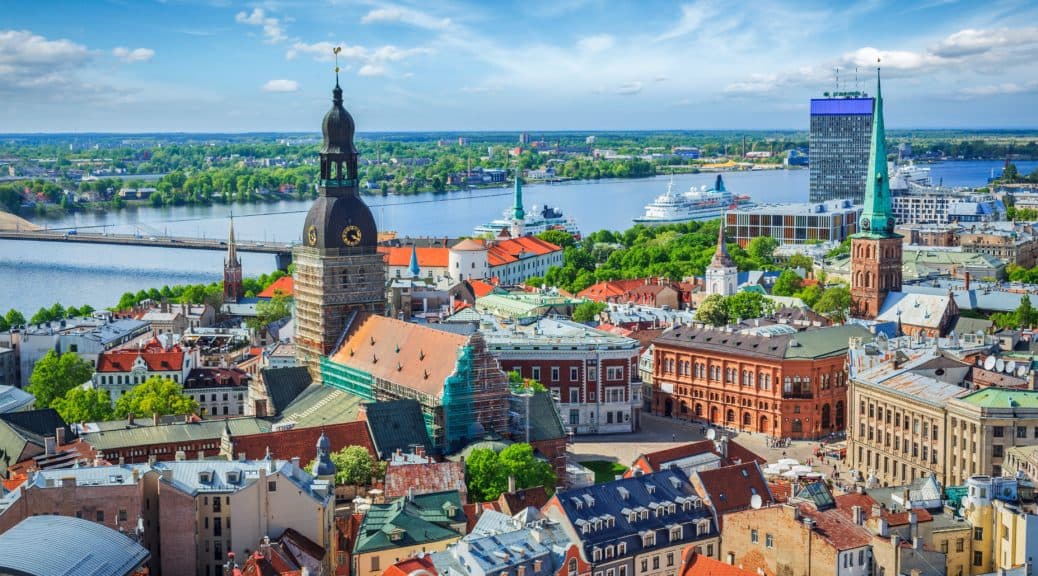 Scenic vista representing higher education in Latvia